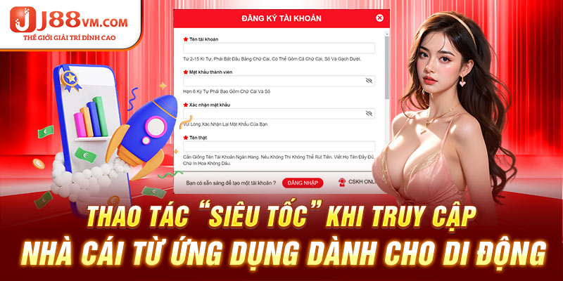 Thao tác “siêu tốc” khi truy cập nhà cái từ ứng dụng dành cho di động